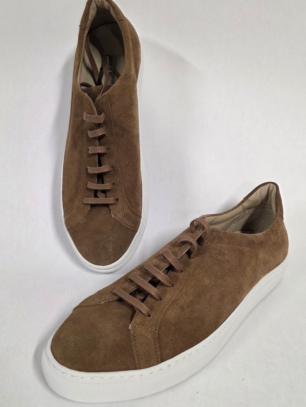 Van Bommel Mid-Brown Corta Low-Top Tennis Sneakers Premium Classic Line, Sz 10.5